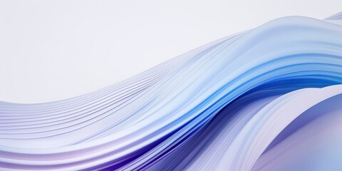 Abstract Blue and White Wave