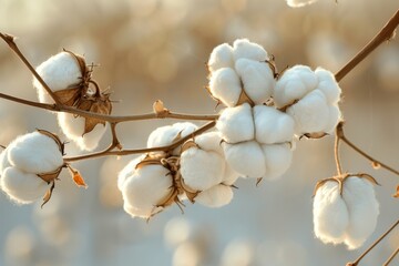 Cotton Plants in Field
