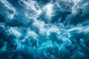 Abstract Underwater Clouds