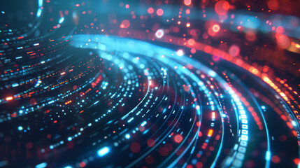 Digital background in circles