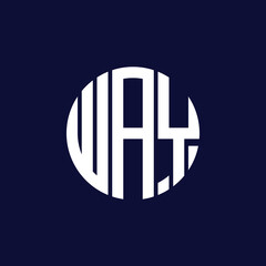 way circle logo design