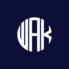 wak circle logo design