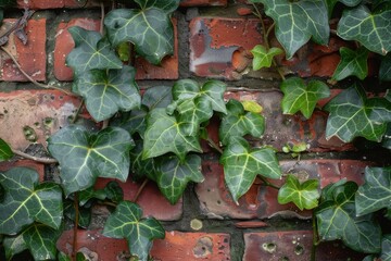 ivy creeper on a brick wall