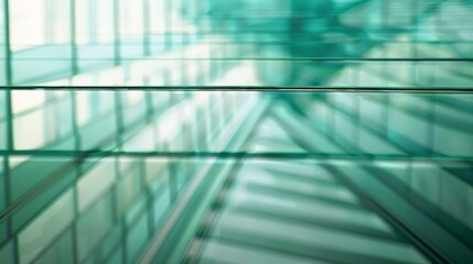 Obraz premium Sky Blue Hue Minimalistic Glass block space in a Modern Atmosphere, future smart office, business concept, Graphic Resources, Wallpapers, Brochure, Websites, banner design, Advertising, background