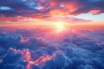 Sunset over Dramatic Cloudscape
