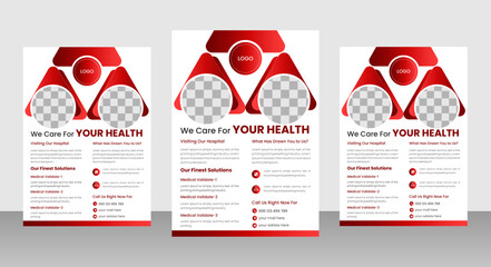 Business brochure flyer design a4 template..