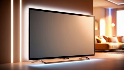 Fototapeta premium lcd tv and screen,Among the new generation TV photos, there's a copy space