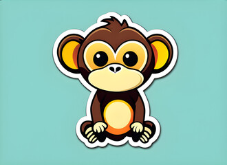Obraz premium monkey generative ai