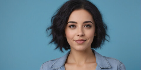 A portrait beautiful female modeling nice posing professional