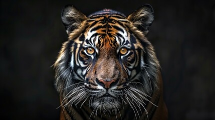 Close-up Portrait of a Majestic Tiger