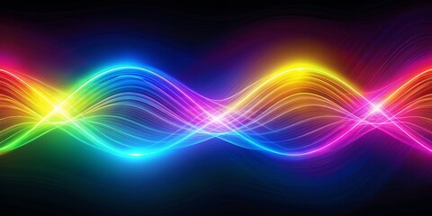 Electric luminous wave motion abstract background. Motion, luminous, velocity, waves, illustration, line, background, design, effect, color, energy