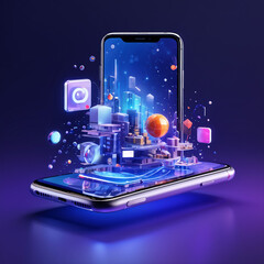  a photo of a mobile app development advertising