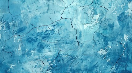 Obraz premium Blue pastel grunge background with abstract scratches and cracks