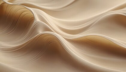 Fototapeta premium Abstract Beige Fabric Swirls.