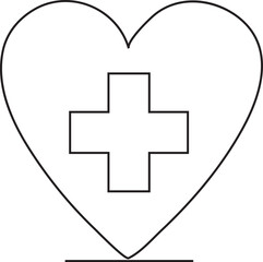 Obraz premium Medical Care Outline Icon