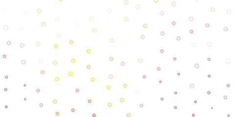 Light pink, yellow vector template with circles.
