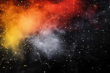 Abstract Black, Orange, and Red Gradient Background with Paint Splatter Effect