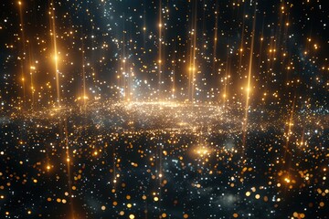 Surreal Bokeh with Holographic Shimmer and Technology-Inspired Light Effects in Abstract Background