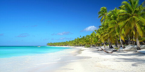 Isla Saona a tropical island in the Caribbean Sea