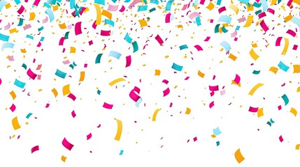 confetti isolated on white background