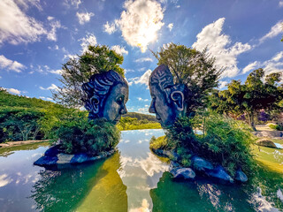Clay Tunnel sculptures in Dalat, Vietnam