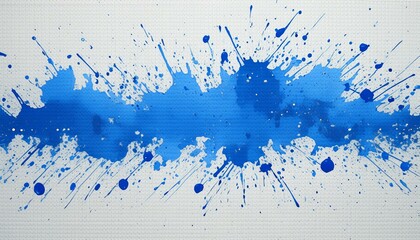 blue and white splashes