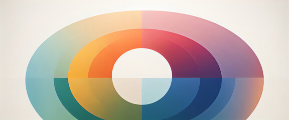 Obraz premium illustrazione con elementi geometrici a tema minimalista astratto contemporaneo