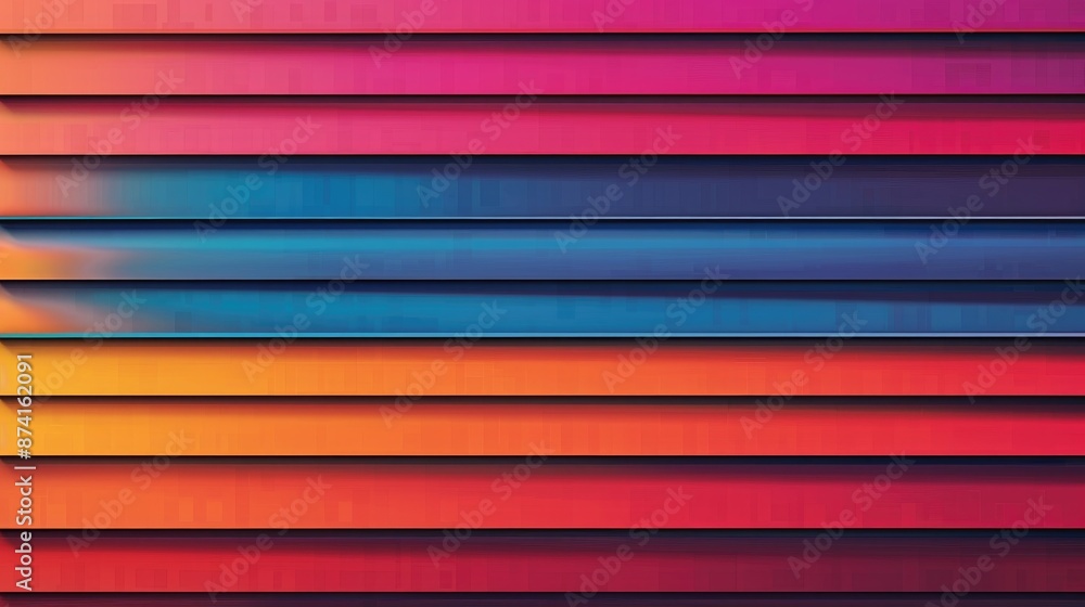 Aufkleber colorful horizontal lines background for web design presentations and invitations