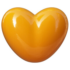 3D Orange Heart
