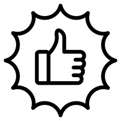 Awards line icons set. Trophy cup, Medal, Winner prize icon.