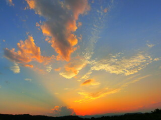 美しい夕暮れの光景
