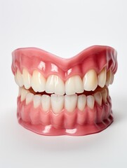 Obraz premium Close-up shot of a model of human teeth, suitable for dental or health-related concepts