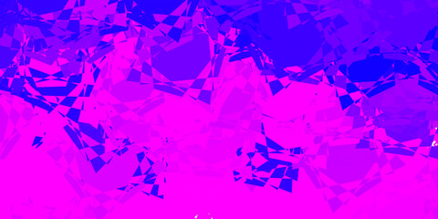 Light Purple, Pink vector background with polygonal forms.