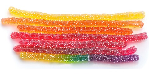 Obraz premium A colorful pile of gummy bears stacked on top of each other