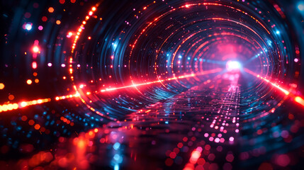 Obraz premium background digital of technology futuristic of AI