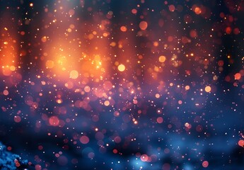 Fototapeta premium Blurry Image of a Blue and Orange Background