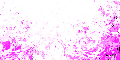 Light pink vector pattern with polygonal shapes.