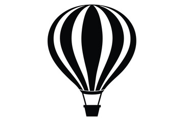 Hot Air Balloon silhouette vector C.eps