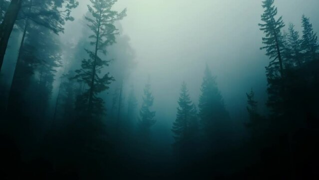 Misty Forest at Dawn
