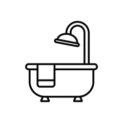 Bathtub icon vector design templates simple and modern