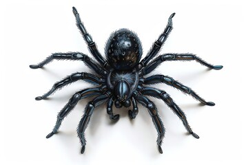 Fototapeta premium a creepy spider adornment with a hidden joke, halloween theme, dark and humorous, digital painting, isolated on white background