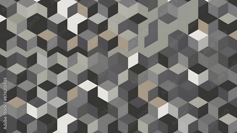 Aufkleber white silver geometric universal background for business presentation. abstract elegant seamless pat