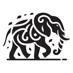 Premium Quality Elephant Silhouette Vector 