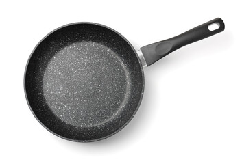 Top view of stone non-stick frying pan