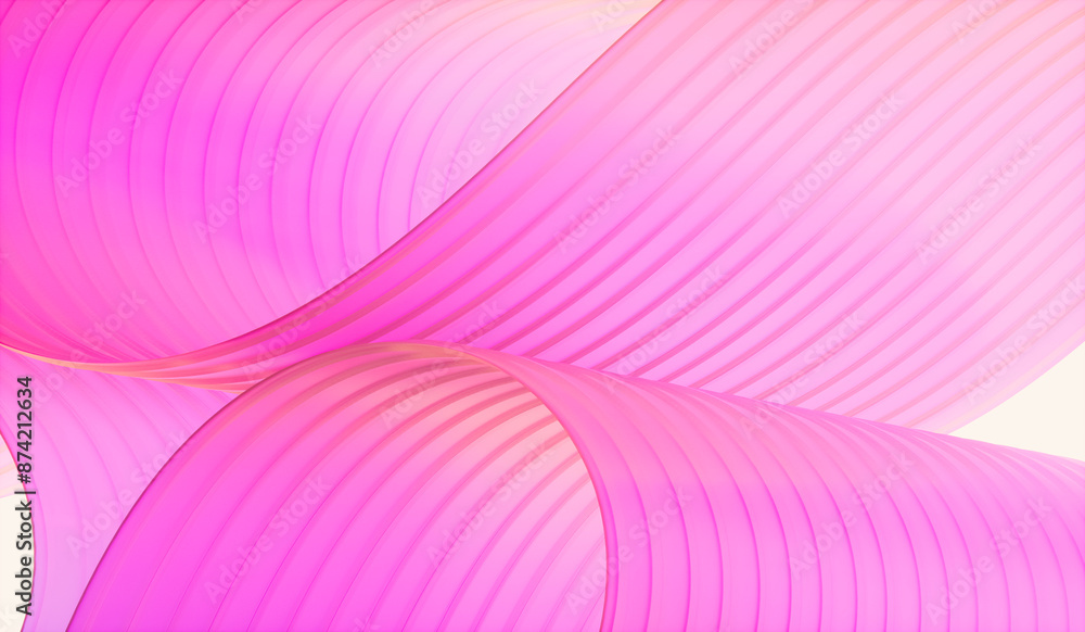 Poster 3d rendering of abstract layered crystal glass background.