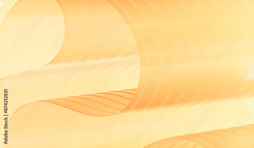 Aufkleber 3d rendering of abstract layered crystal glass background.