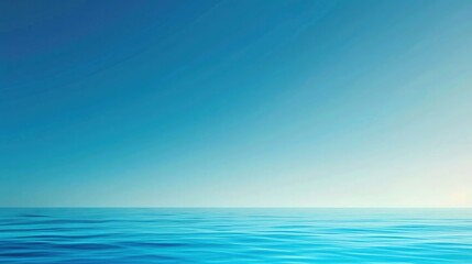 Serene gradient background merging from sky blue to ocean blue, with a fine grain noise texture for a tranquil brochure or banner design, close-up view.