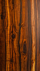 Top view of a Siamese rosewood wooden pattern, featuring rich, natural grain and a prominent knot, ideal for interior work such as tabletops and decorative surfaces and furniture.