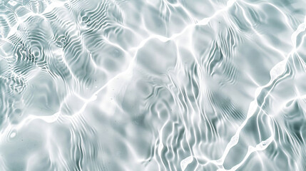White water ripples texture background, top view. White sand beach, abstract pattern. Water waves with sunlight reflection. 