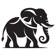 Premium Quality Elephant Silhouette Vector 